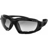 Bobster Renegade Convertibles Gloss Black/Clear Photochromic Moto okuliare