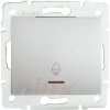 Kanlux 25194 LOGI Zvonkové tlačidlo s LED Strieborné