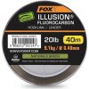 Fox Fluorocarbon Edges Illusion Hooklink Leader Naturals Green 40 m 0,40 mm 9,1 kg