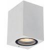 Lucide 69800/01/31 vonkajšia nástenná lampa Zaro 1x35W | GU10 | IP44 - čierna, bodová, stmievateľná