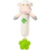 BabyOno plyšová hračka s pískátkem a hryzátkom Sweet Lambie ružová
