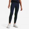FOUGANZA Detské jazdecké legíny 500 fullgrip modré 10 rokov