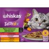 Whiskas TastyMix Chef's Choice hovädzina a hydina so zeleninou losos s mrkvou kura a morka kura a treska v šťave 12 x 85 g