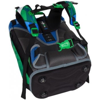 školská taška Bagmaster Polo 7 B modrá/zelená/čierna
