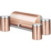Chlebovka nerez so sadou 3 ks skladovacích nádob Rosegold Metallic Line