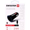 Autonabíjačka Swissten 2.4A s 2 x USBakábel Micro USB 20110900