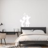 Sablio Samolepka na stenu: Chlapeček a holčička - 70x90 cm