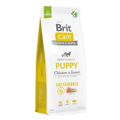 BRIT Care Dog - Sustainable Puppy - Chicken & Insect - Receptúra kura a hmyz 12kg