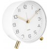 Designový budík 5752WH Karlsson 11cm