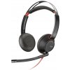 HP Poly POLY Blackwire 5220 Slúchadlá s mikrofónom Kábel Pres hlavu Hovor / hudba USB Typ-C Čierna, Červená (207586-01)