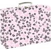 Oxybag Kufrík na výtvarnú výchovu hranatý A4 OXY NEXT Butterfly pink