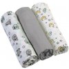 BabyOno Plienky mušelínové Super soft Šedá 3 ks