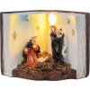 Dekorácia MagicHome Vianoce, Betlehem v knihe, LED, interiér, 13,5x8x9,5 cm
