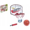 Teddies Basketbalový koš dřevo/kov/síťka/míč s pumpičkou