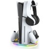 iPega P5S045 Vertikálne Nabíjací Stojan s RGB pre PS5/PS5 Slim/PS5 Pro biely 57983122491