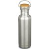 Fľaša na pitie Klean Kanteen Reflect w/Bamboo Cap, brushed stainless, 800 ml (1008541)