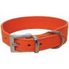 Bafpet Kožený obojok SETA 38cm/28mm oranžová