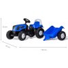 Šlapací traktor s vlečkou Rolly Kid Landini modrý