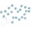 Mini PomPom Girlanda Light Blue