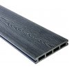 WPC terasová doska 23 x 146 x 2000 mm grafit dutý profil