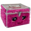 Excellent Plyšový kosmetický kufřík s make-upem, tmavě růžové zvířátko 2376876792140