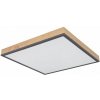 GLOBO 416080WD2 DORO stropné svietidlo LED 450x450mm 24W/1500lm 3000K grafitová, imitácia dreva, opál