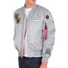 Alpha Industries MA-1 Air Force zimná bunda silver Farba: šedá, Veľkosť: S