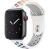 AppleKing silikónový remienok pre Apple Watch Ultra 49mm / 46mm / 45mm / 44mm / 42mm - bielo-dúhový - možnosť vrátiť tovar ZADARMO do 30tich dní