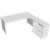 kancelársky stôl sestava levá 180 cm - GE 1800 H L biela