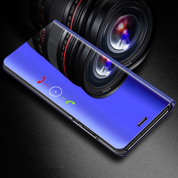 Púzdro SES Zrkadlový plastový flip Honor 20 Pro - modré