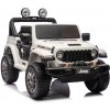 LEAN CARS Elektrické autíčko Jeep 4x4, 24V - biele - 4x200W- BATÉRIA - 24V7Ah - 2026