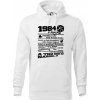 1984 v kocke - Mikina pánska Cape s kapucňou - L ( Biela )