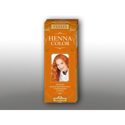 Henna bylinný balzam Color 3 ohnivá oranžová 75 ML