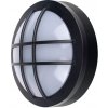 Solight LED vonkajšie osvetlenie okrúhle s mriežkou, 13W, 910lm, 4000K, IP65, 17cm, čierna WO753