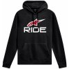Mikina RIDE HOODIE 3, ALPINESTARS (černá/bílá/červená, vel. M)