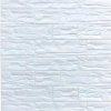 Samolepiace penové 3D panely 0001, rozmer 70 x 77 cm, ukladaný kameň krémovo biely, IMPOL TRADE