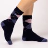 Heat Holders dámske LITE ponožky ARGYLE Tmavo Modré