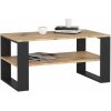Ak furniture DOMI II dub artisan / čierna