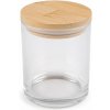 Pohárik na výrobu sviečok s bambusovým vekom - transparent