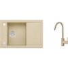 Granitový drez s batériou ALVEUS Formic 30 Beige 55 760x500 mm + batéria Tonia SETA438