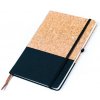 Korkový zápisník - Čierny