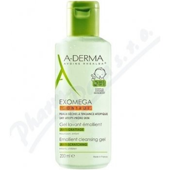 A-Derma Exomega Control zvláčňujúci umývací gél 2v1 200 ml