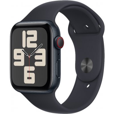 Apple Watch SE GPS + Cellular 44mm Midnight Aluminium Case with Midnight Sport Band - S/M - MRH53QC/A