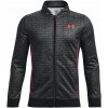 Chlapčenská mikina Under Armour, PENNANT 2.0 NOVELTY FZ čierna,červená ymd