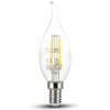 Žiarovka LED sviečková Filament E14 4W, 4000K, 400lm, VT-1997 (V-TAC)