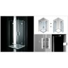Aquatek CRYSTAL CRYSTALA4CH9062 (Štvorcový sprchový kút 90x90 cm Aquatek)