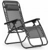 MultiGarden Záhradné ležadlo Zero Gravity sivé