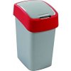 Curver Odpadkový kôš 50 l strieborná/červená Flipbin