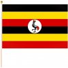 Uganda vlajka malá (Ugandská republika vlajka na tyči)