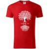 Narodeninový strom 60 - Tričko z organickej bavlny - 3XL ( Červená )